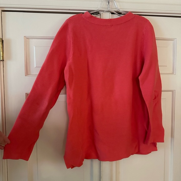 Talbots coral sweater - Picture 3 of 4